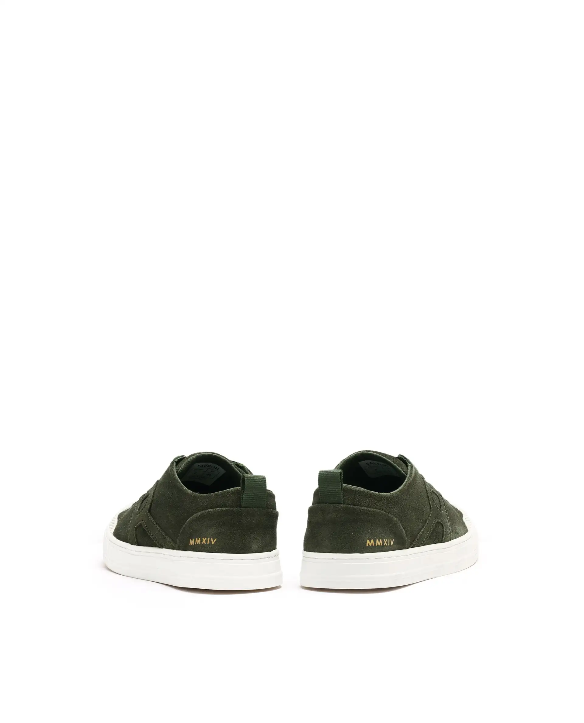 Rare Rabbit Mens Sauron Olive Round Toe Premium Suede Lace Up Low Top Sneaker Shoes - Image 6